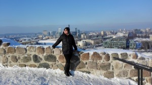 Aussicht Vilnius von der Oberen Burg